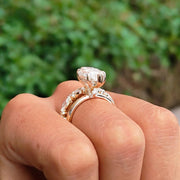 Marquise Cut Moissanite Wedding Bridal Ring Set